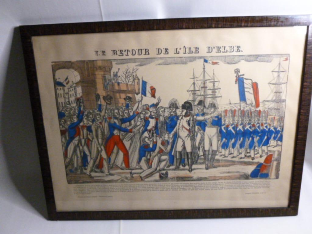 Napoleon Bonaparte "Le retour de L'ile D'Elbe". 1815., Antiquités & Art, Enlèvement ou Envoi