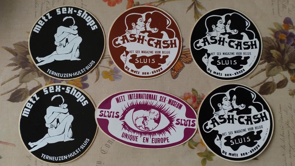 Vintage erotische stickers, Ophalen of Verzenden, Zo goed als nieuw