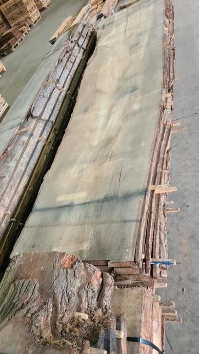 Schaaldelen eik 63 mm dik tot 110 cm breed, Ophalen, Zo goed als nieuw