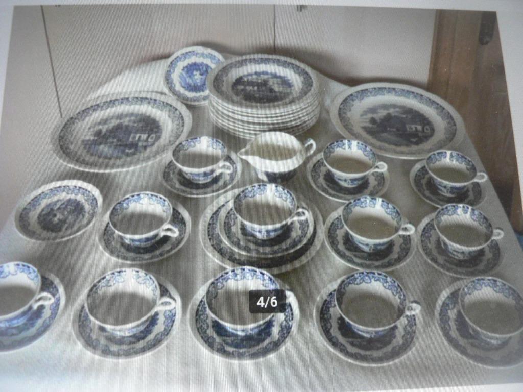 Boerenhoeve kleur Blauw servies, Enlèvement