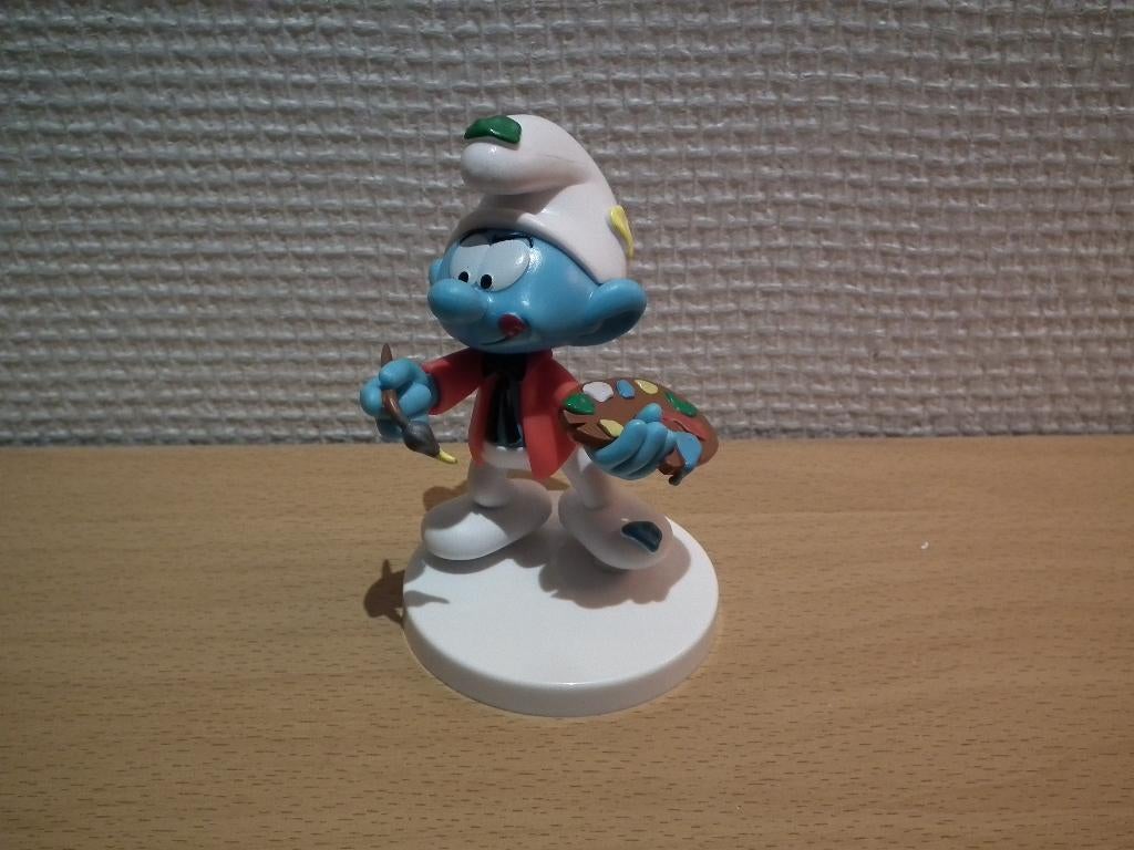 Le schtroumpf artiste peintre (Peyo 2025) hauteur 8 cm, Collections, Schtroumpfs, Envoi, Comme neuf, Autres Schtroumpfs, Poupée, Figurine ou Peluche