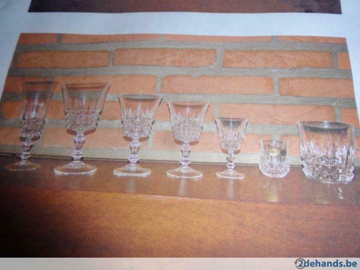 Glasservies Cristal d'Arque 72 st., Huis en Inrichting, Keuken | Servies, Ophalen, Gebruikt, Glas of Glazen