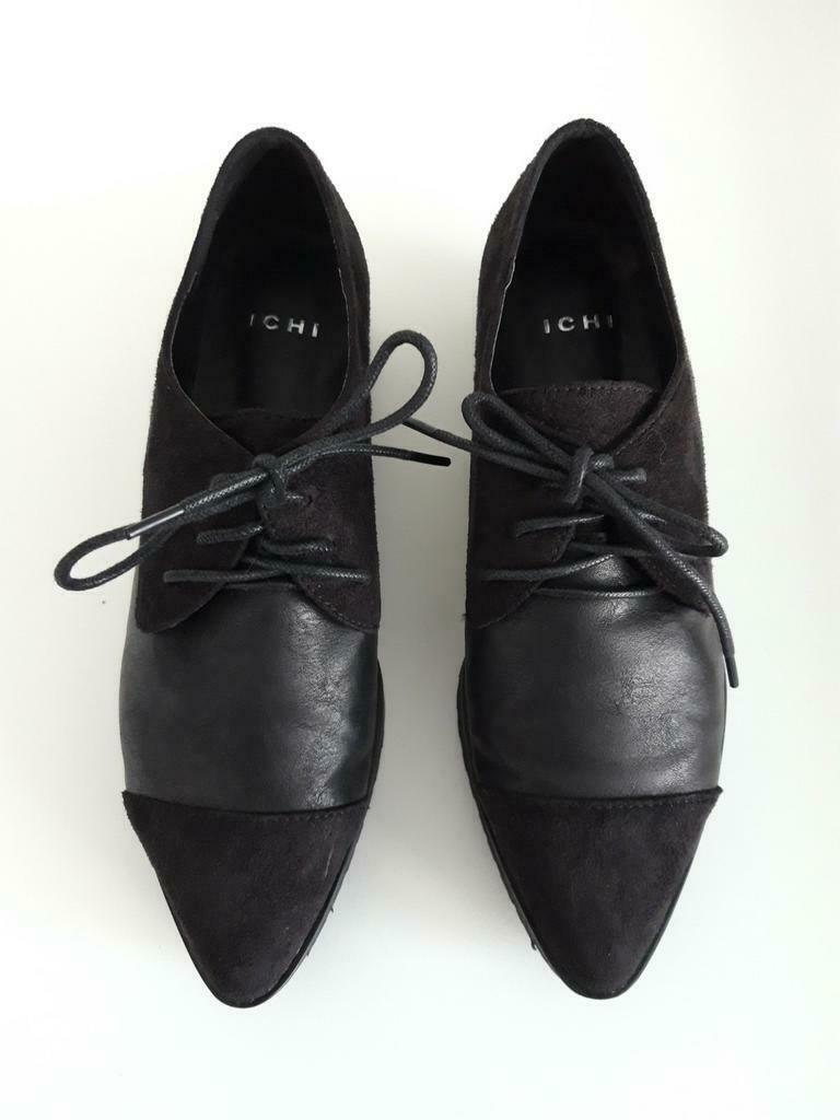 Zwarte schoenen Ichi - maat 39, Kleding | Dames, Ophalen of Verzenden, Zo goed als nieuw, Ichi, Instappers