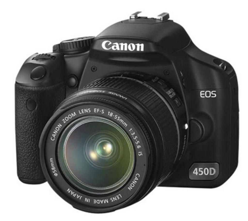 1 / 3.  Reflex EOS 450D - Noir + Canon Zoom Lens EF-S 18-55m, Ophalen, Zo goed als nieuw, Canon