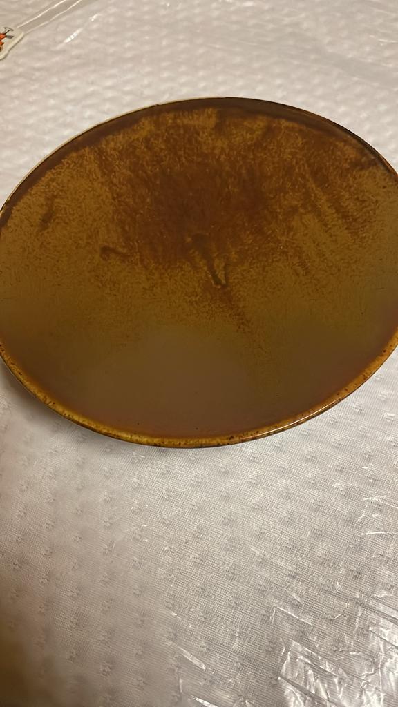 10 x f2D 22 cm diameter licht diepe borden., Ophalen, Zo goed als nieuw