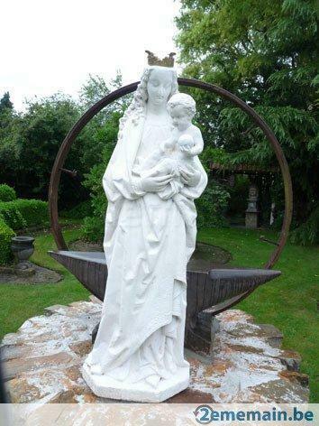 vierge a l'enfant en platre et bronze, Enlèvement ou Envoi, Utilisé