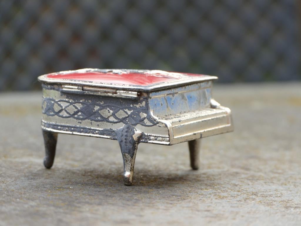 Piano juwelenkistje, snuisterijen doosje, Antiek en Kunst, Ophalen of Verzenden