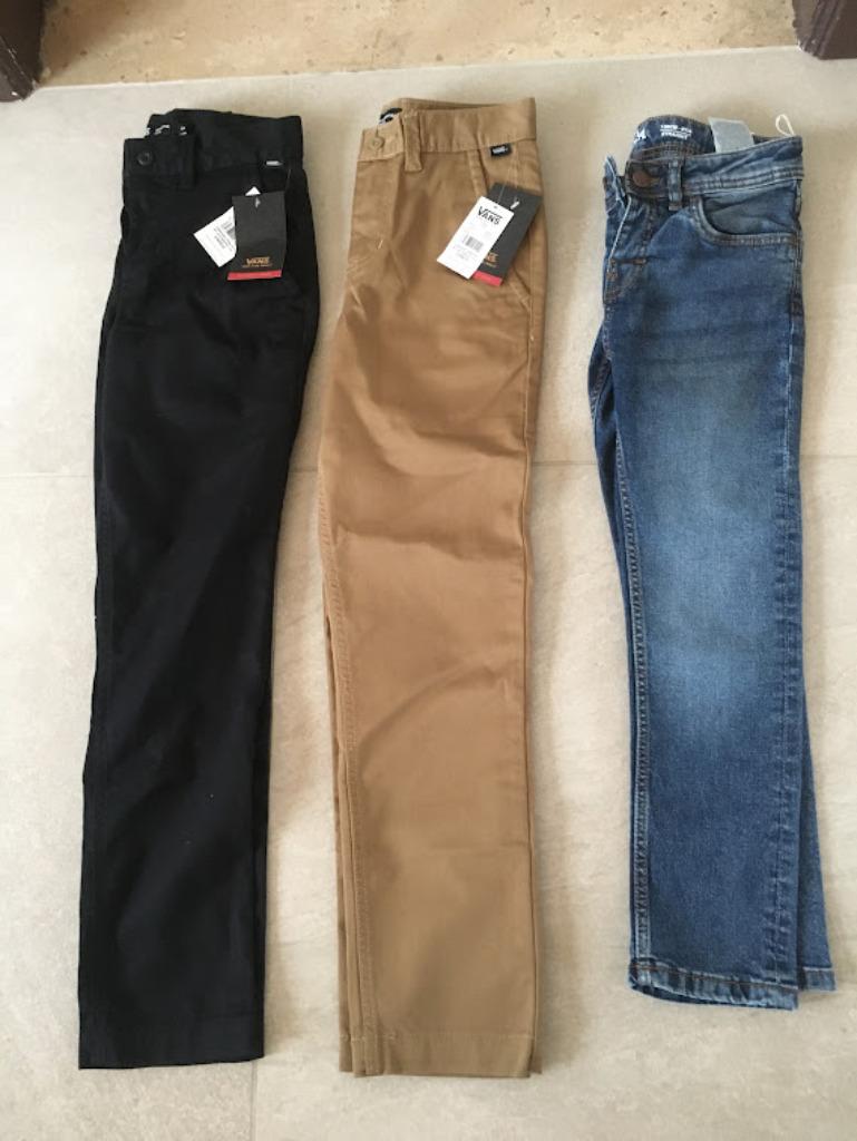 Vans broeken NIEUW Mt 10 jaar en 1 jeans Mt 128 C&A, Ophalen of Verzenden, Nieuw