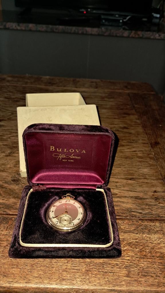 Montre de poches  Bulova, Handtassen en Accessoires, Horloges | Antiek, Ophalen, Bulova