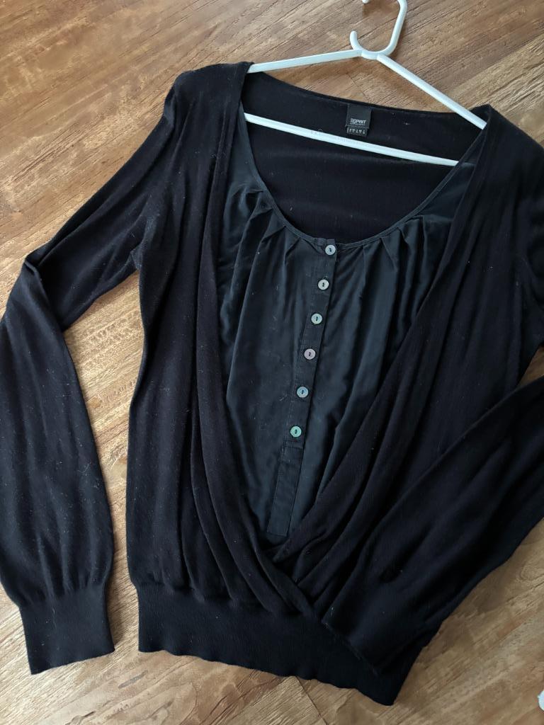 Blouse/pull Esprit taille L, Taille 42/44 (L), Enlèvement ou Envoi, Comme neuf, Noir