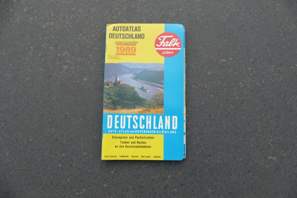 Wegenkaart, autoatlas landkaart Duitsland, Boeken, Atlassen en Landkaarten, Ophalen of Verzenden, Gelezen, Duitsland, Landkaart