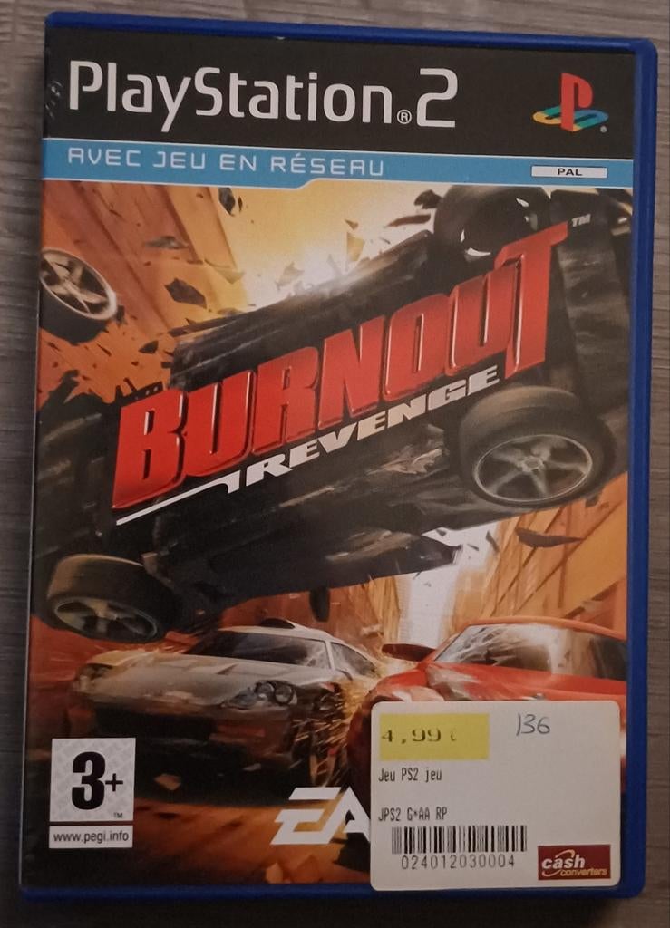 289) Jeu PlayStation 2 Burnout revenge, Ophalen