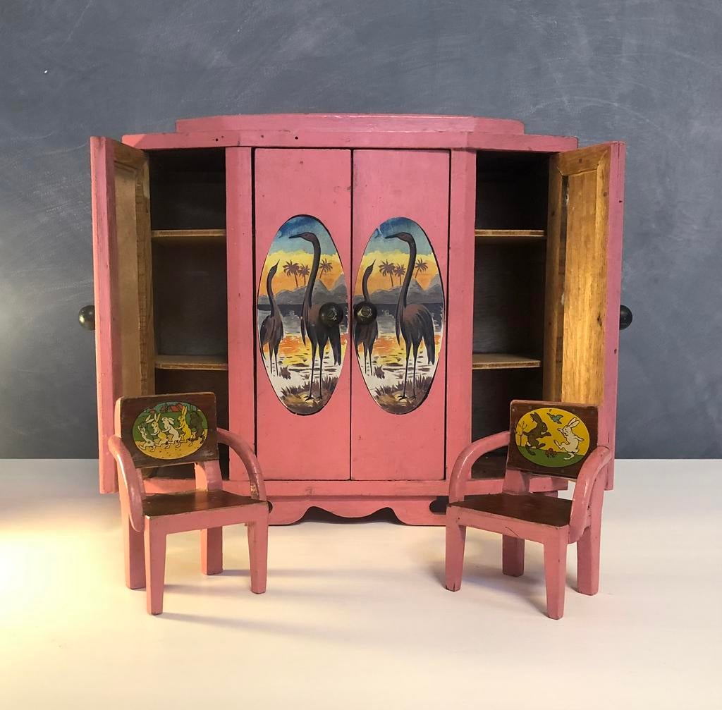 Ensemble armoire et chaises jouet enfant, Enlèvement, Utilisé