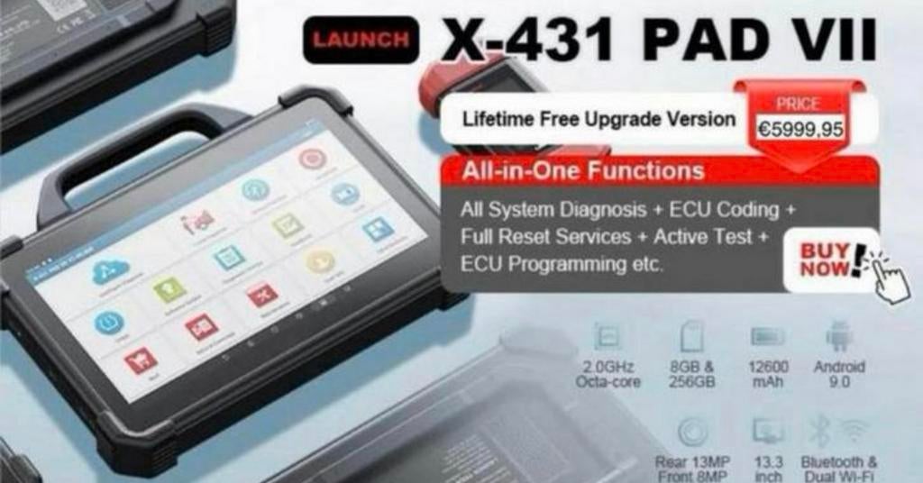 Lauch X431 PAD 7 MISES À JOUR GRATUITES À VIE (30 ANS), Enlèvement ou Envoi