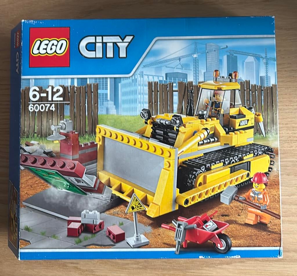 Lego city 60074 bulldozer - compleet, Ophalen, Zo goed als nieuw, Complete set, Lego