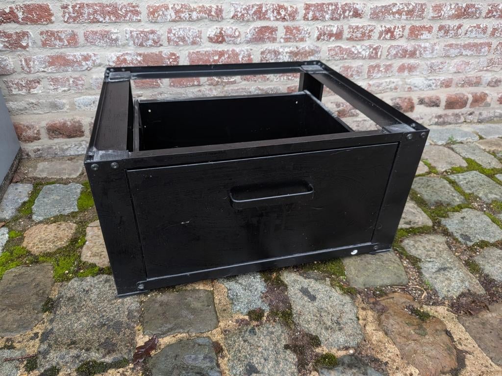 Onderkast wasmachine zwart metaal, Enlèvement