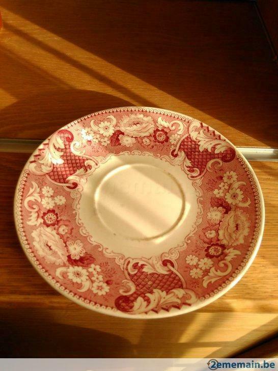 Kavel van 5 prachtige oude porseleinen borden, soepterrines, Huis en Inrichting, Keuken | Servies, Ophalen, Gebruikt, Bord(en)