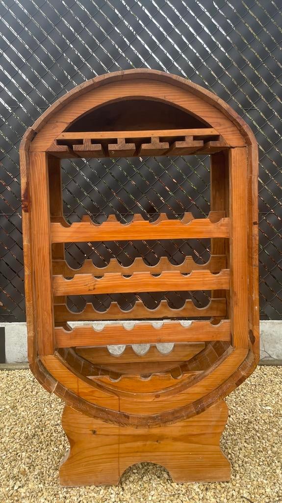 Houten wijnrek / wijnbar – Made in Mexico, Ophalen