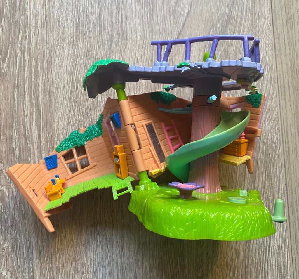 🔥 Polly Pocket Threehouse Jungle Mattel 2000, Kinderen en Baby's, Ophalen of Verzenden, Gebruikt