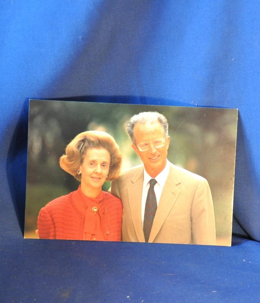 photo presse couple royales sm  baudouin  et fabiola (1), Enlèvement ou Envoi, Comme neuf, Carte, Photo ou Gravure