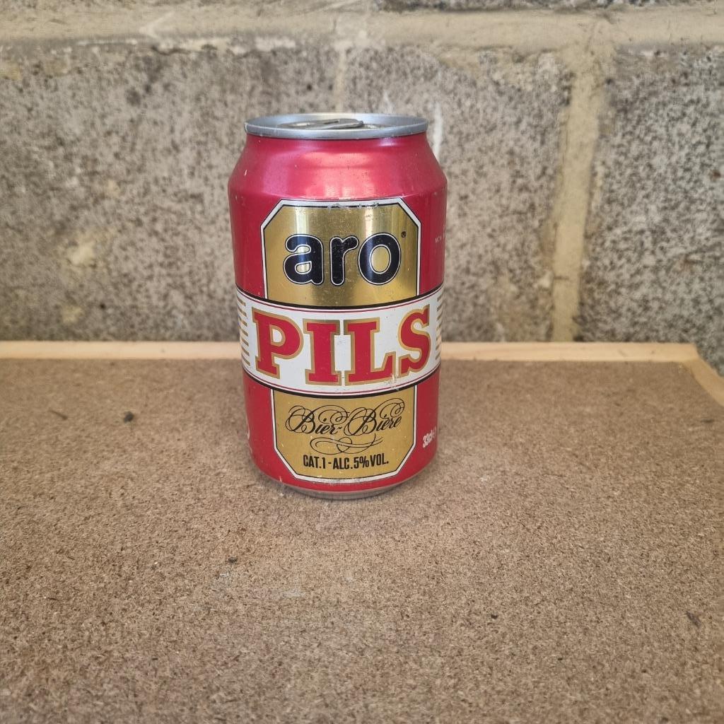 Canette de bière Aro Pils, Enlèvement ou Envoi, Utilisé, Bouteille(s), Autres marques