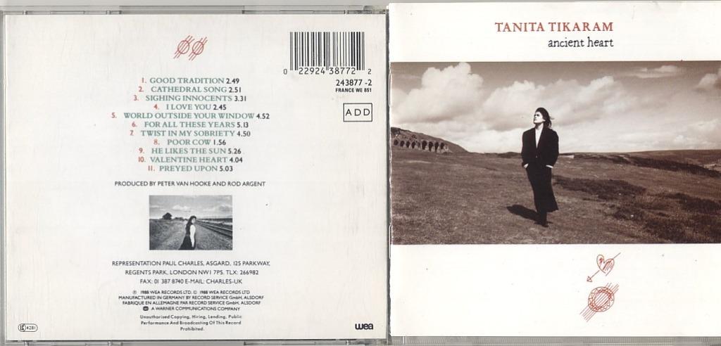 CD TANITA TIKARAM - ANCIENT HEART Cathedral Song Twist In My, Ophalen of Verzenden, Gebruikt