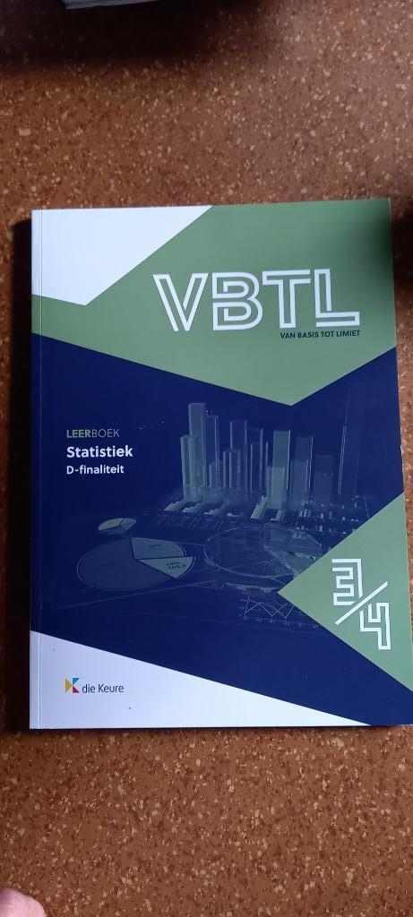 VBTL Statistiek 3/4 ASO Xaco, Enlèvement ou Envoi, Comme neuf, Secondaire, Mathématiques A