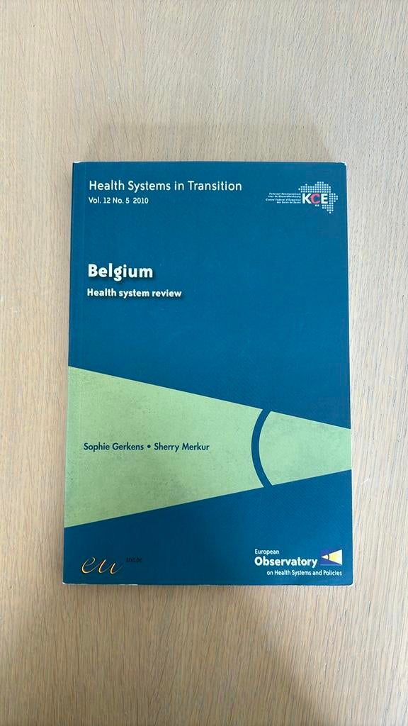 Health System in Transition - Belgium, Ophalen of Verzenden, Gelezen, Hoger Onderwijs