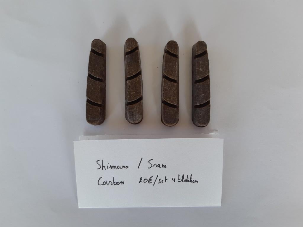 4 remblokken voor carbon wielen Shimano / Sram, Ophalen of Verzenden, Nieuw, Wiel, Shimano