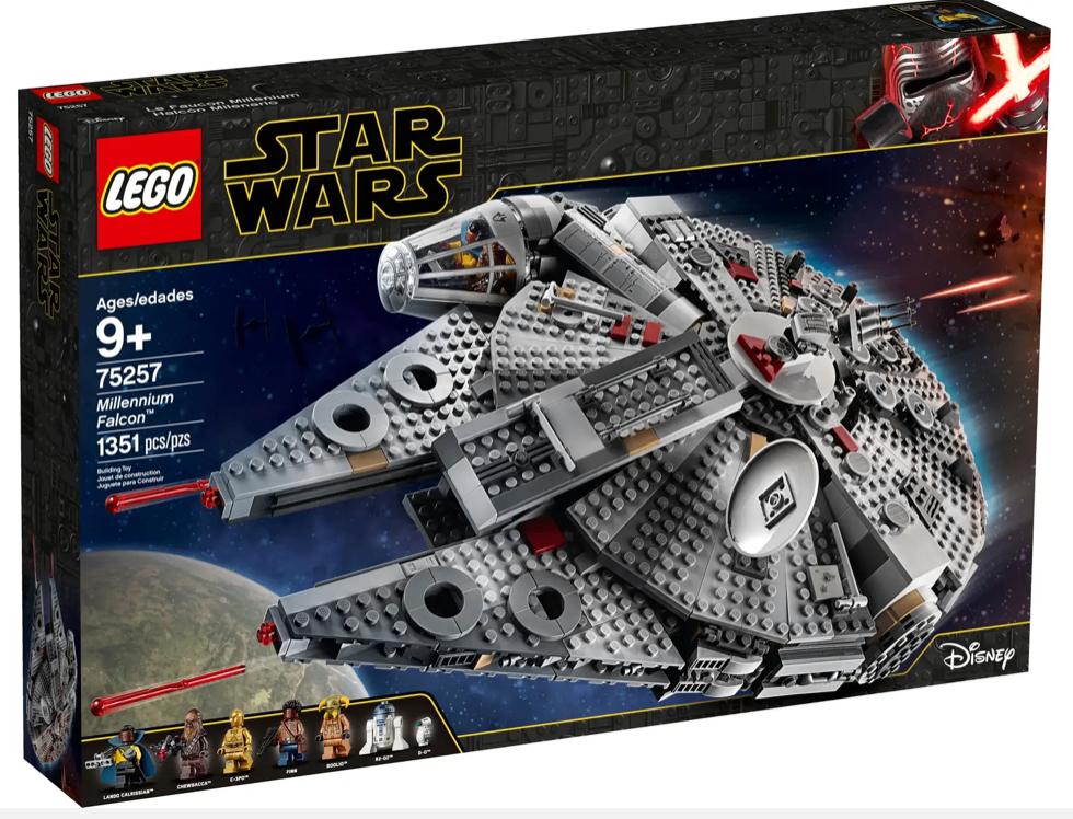 NOUVEAU - Lego Star Wars - 75257 - Millennium Falcón, Neuf, Non ouvert/scellé, Lego, Ensemble complet