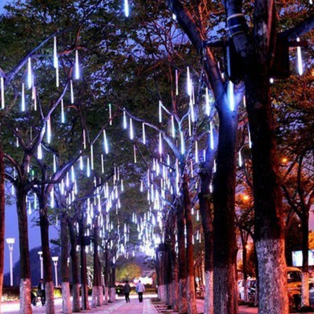 240 LED Meteoor-Shower Waterval Effekt Bewegende Lichtstroom, Diversen, Kerst, Ophalen of Verzenden, Nieuw