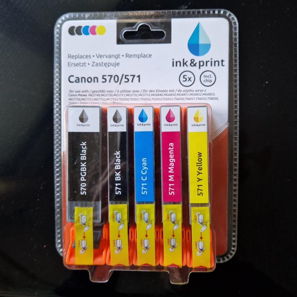 Inkandprint 570 571 (Canon), Enlèvement, Comme neuf, Cartridge, Huismerk