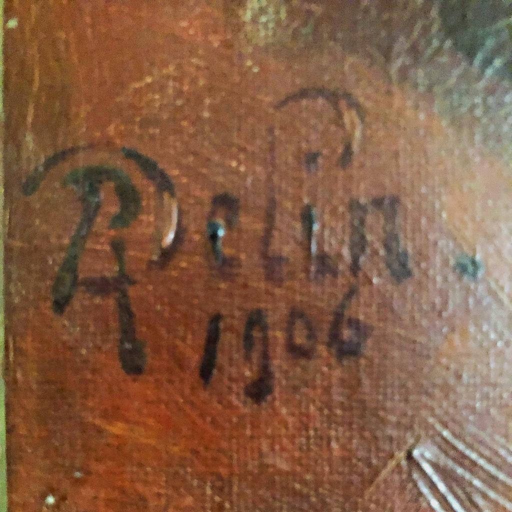 Delin R. (René Philippe), peintures, tableaux et aquarelles, Antiek en Kunst, Kunst | Schilderijen | Klassiek, Ophalen of Verzenden