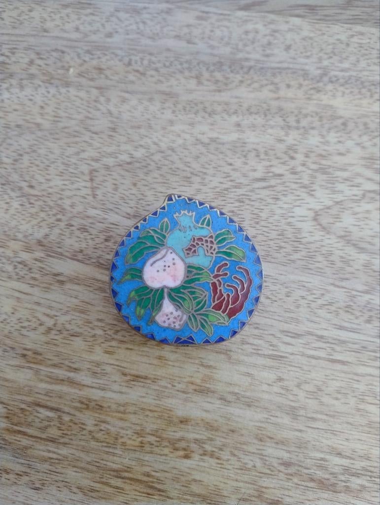 Pillendoosje uit cloisonné, Verzamelen, Ophalen of Verzenden, Gebruikt