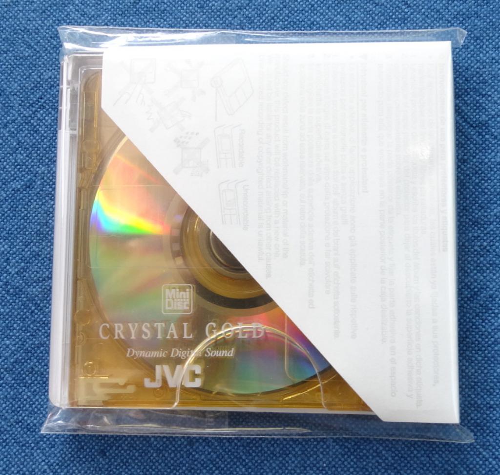 Minidisc JVC Crystal Gold 74 ETAT NEUF avec étiquette d'orig, Envoi, Lecteur MiniDisc