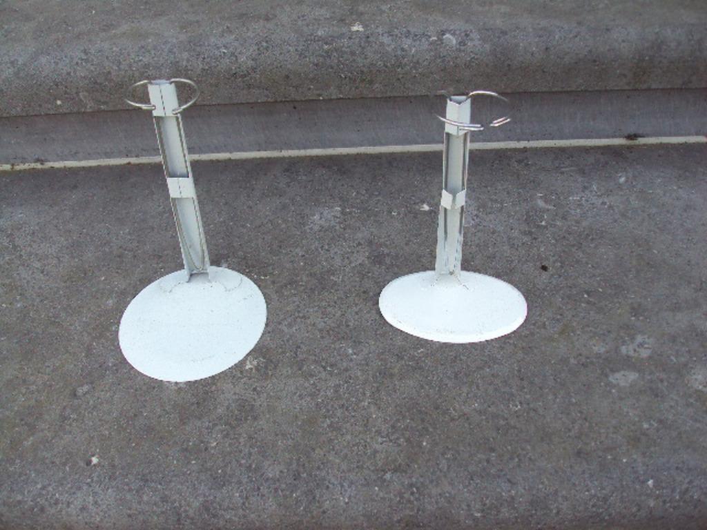 2 witte staanders voor poppen, Kinderen en Baby's, Ophalen, Zo goed als nieuw, Overige typen