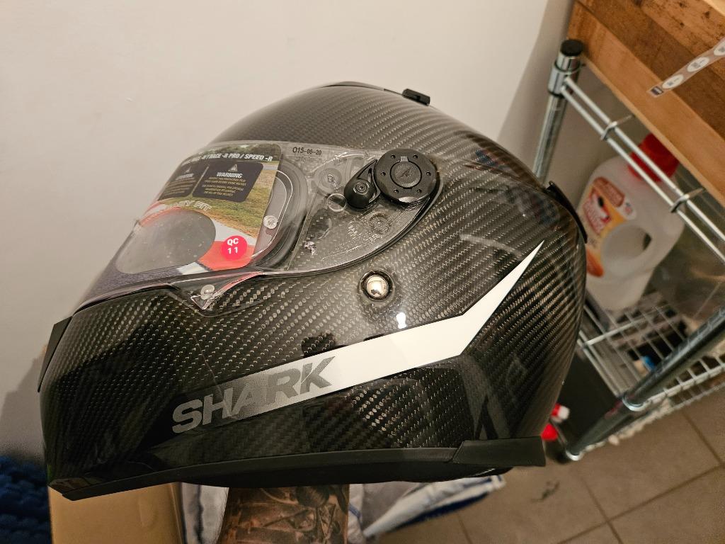 Casque moto Shark Spartan carbone (sz. S), M, Enlèvement ou Envoi, Neuf, avec ticket, Casque intégral