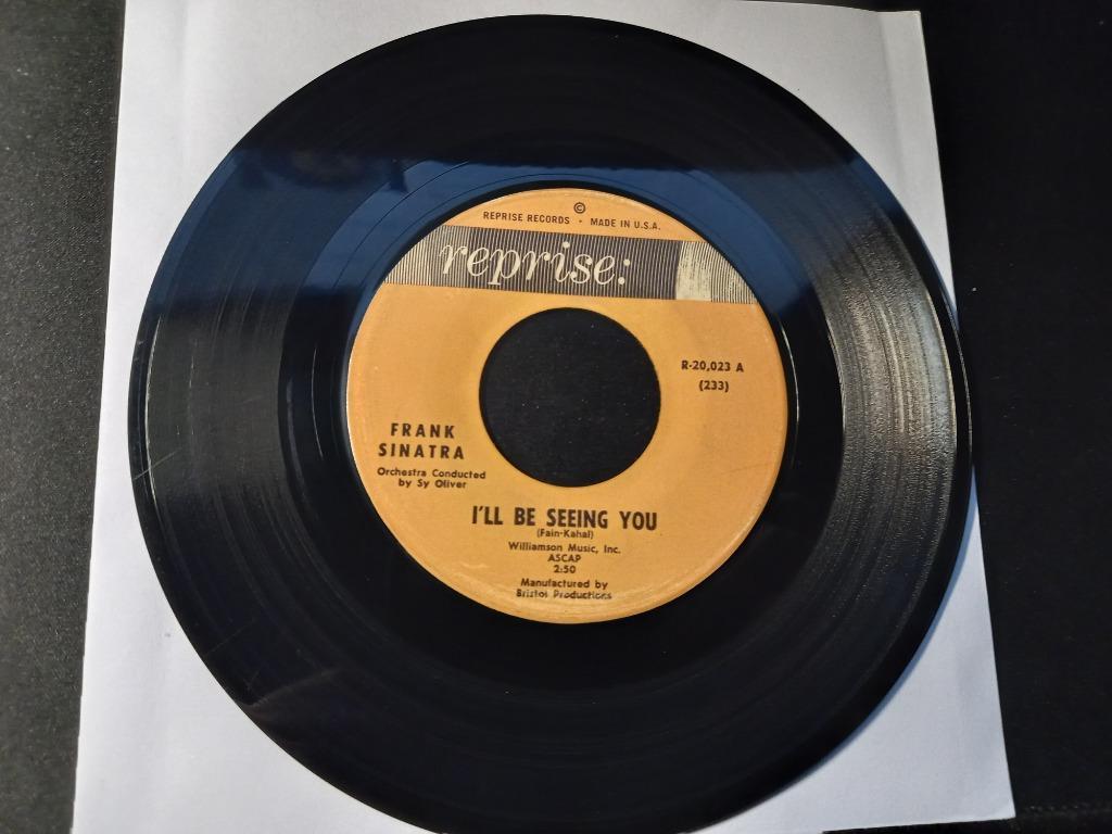 Frank Sinatra ‎– I'll Be Seeing You / The One I Love Belongs, Gebruikt, 7 inch, Single, Ophalen of Verzenden