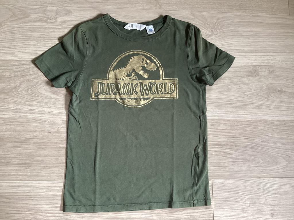 Groene tshirt Jurassic World maat 8-10 jaar, Kinderen en Baby's, Kinderkleding | Maat 140, Jongen of Meisje, H&M, Ophalen of Verzenden