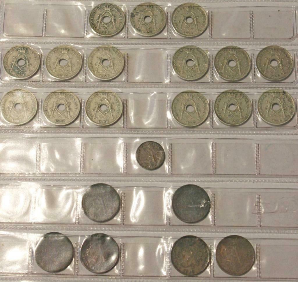 10 cent nikkel ALBERT 1, Postzegels en Munten, Ophalen of Verzenden, Overig, Setje