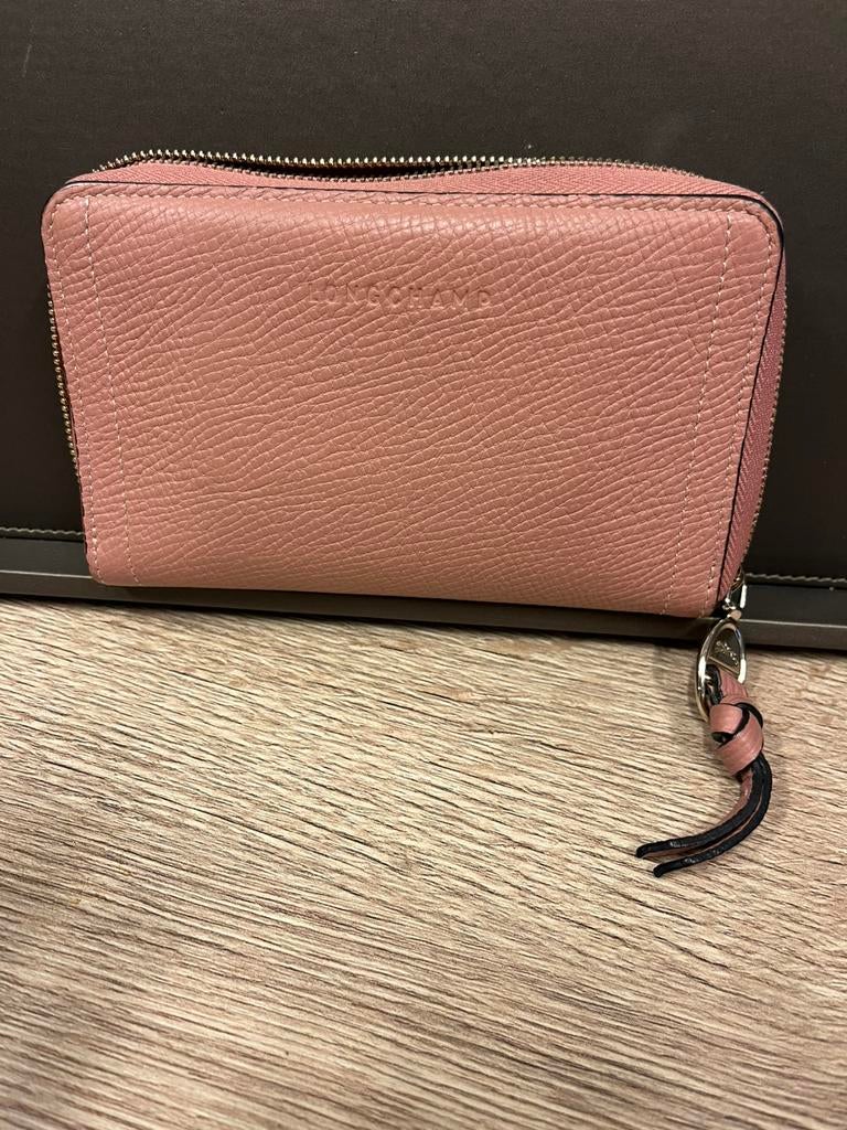 Longchamp - wallet Mailbox - oud roze - as new, Handtassen en Accessoires, Portemonnees, Ophalen of Verzenden