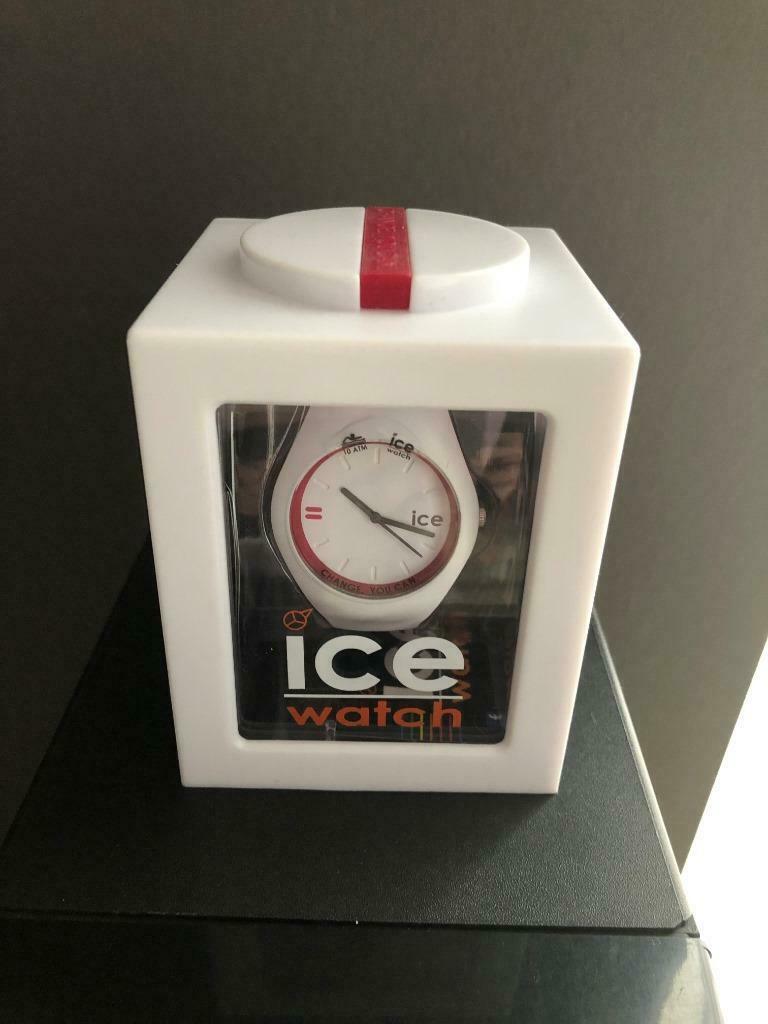 Ice Watch wit met rood randje NIEUW, Ophalen of Verzenden, Nieuw, Polshorloge