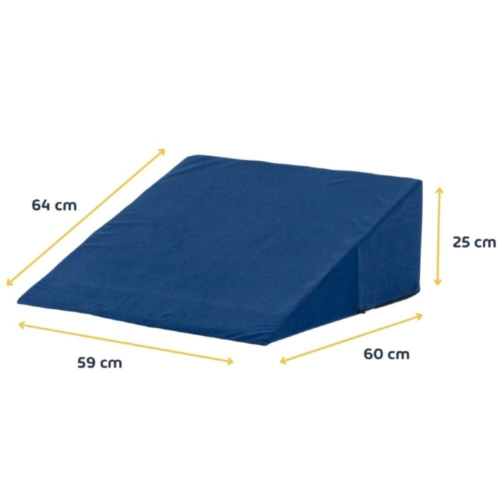 Coussin triangulaire pour le lit ou le canapé, Maison & Meubles, Enlèvement, Comme neuf, Bleu