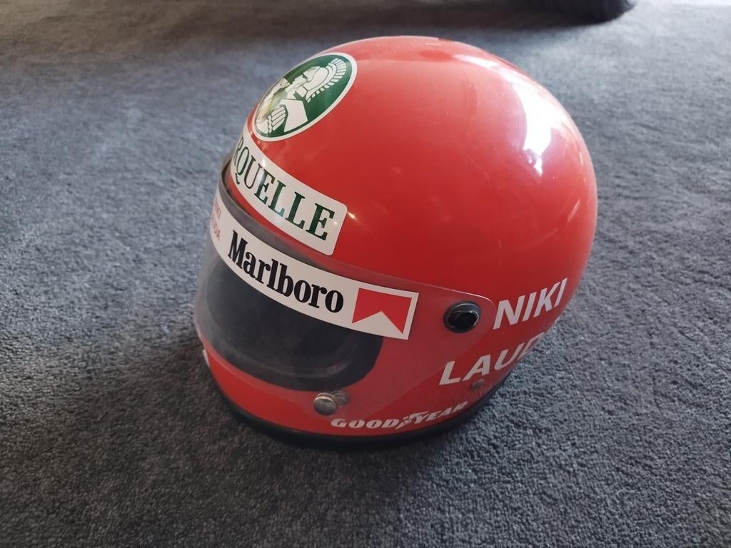 F1 Helm Niki Lauda , Ferrari periode, Enlèvement