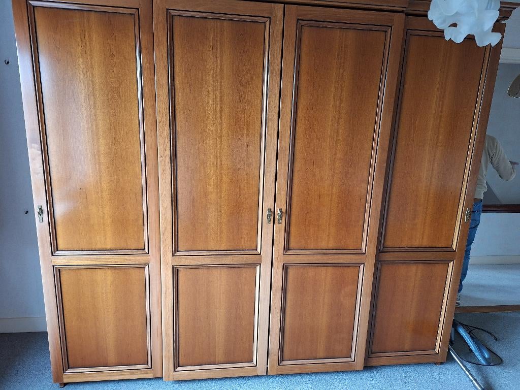 slaapkamer in kerselaar, Huis en Inrichting, Ophalen, Zo goed als nieuw, Tweepersoons, Kerselaar massief