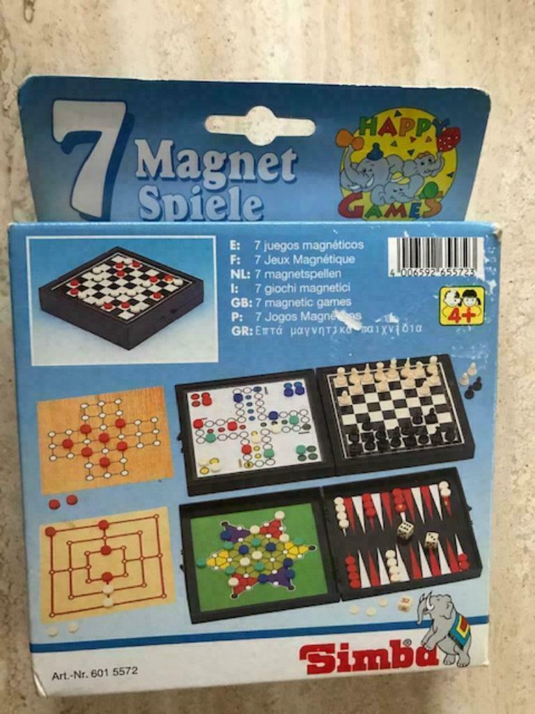 SIMBA "7 Magneet"-spellen (4j+) (zn1207), Ophalen of Verzenden, Zo goed als nieuw, Jongen of Meisje