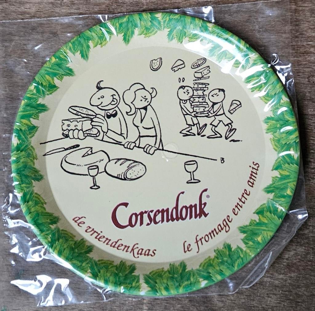 Sous-verre ou assiette à fromage Corsendonk en métal NIE, Enlèvement ou Envoi