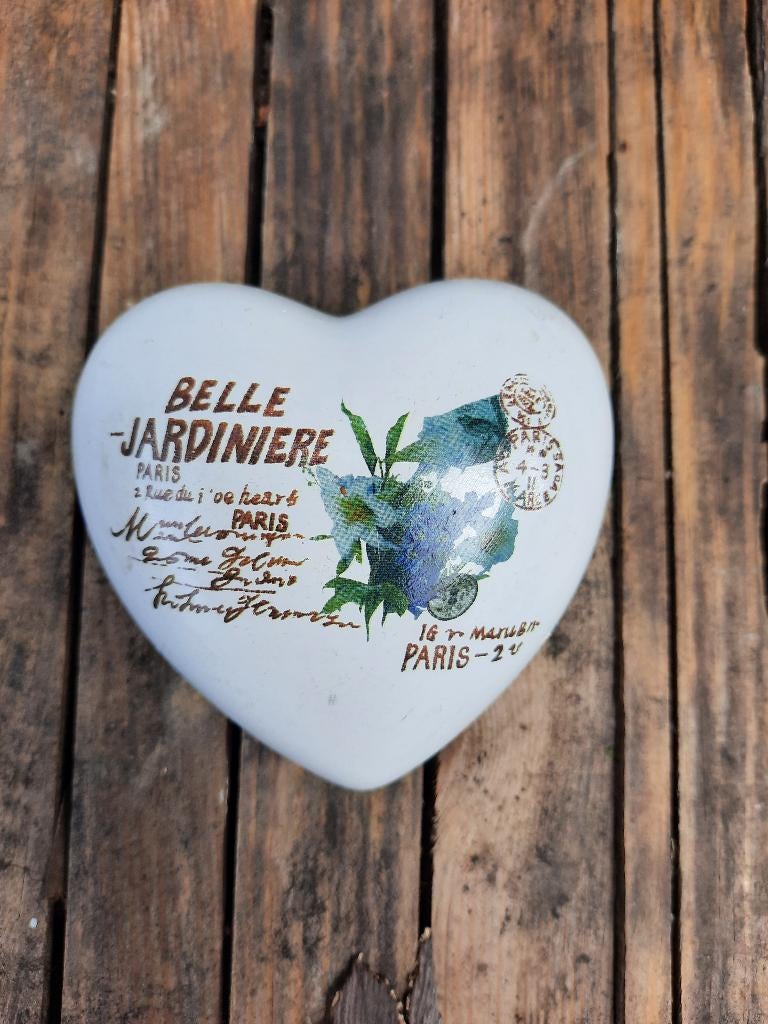 set van 2 stenen hartjes / decoratie / tuin, Ophalen, Zo goed als nieuw