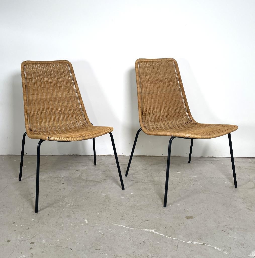Ensemble de 2 chaises Basket, Gian Franco Legler, Autres couleurs, Vintage, Comme neuf, Deux