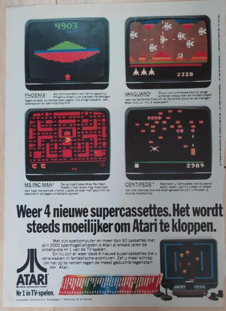 Advertenties voor computer games Atari / ActiVision / Parker, Enlèvement ou Envoi